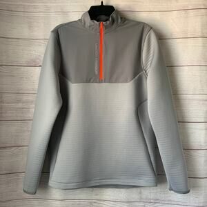 Under Armour Men's Gray Storm Daytona 1/4 Zip Pullover Golf Running Shirt Size S